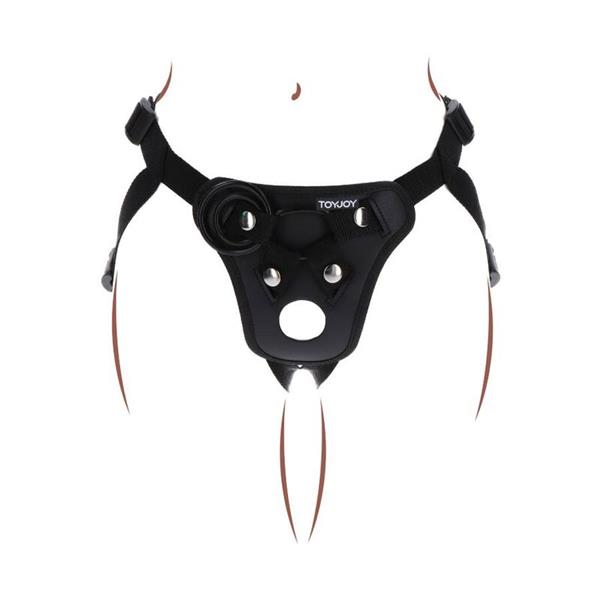 STRAP-ON PLEASURE HARNES ČRNA