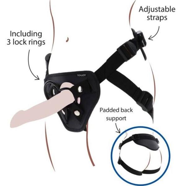 STRAP-ON DELUXE HARNES ČRNA