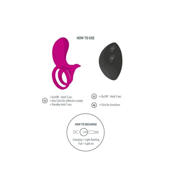 COUPLES STIMULATOR RING FUCHSIA
