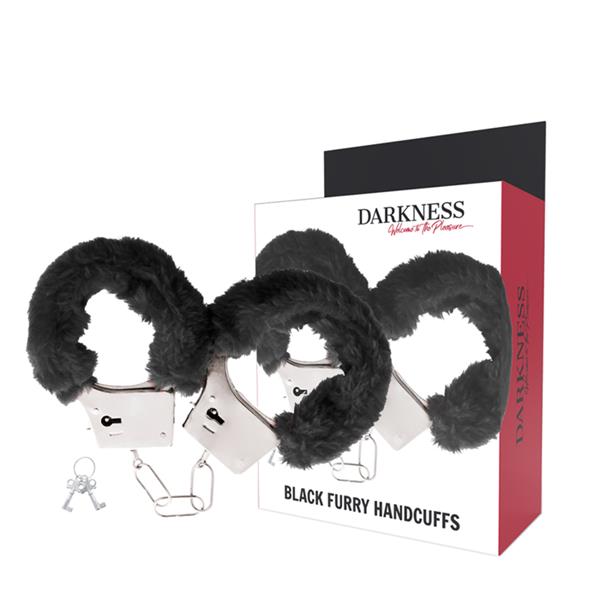 BLACK LINED METAL HANDCUFFS