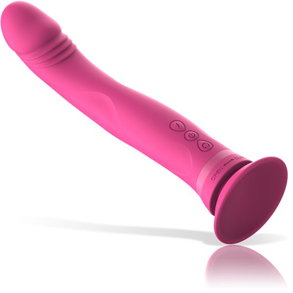 MICHELANGELO PINK SILICONE VIBRATOR DILDO