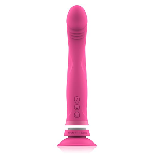 MICHELANGELO PINK SILICONE VIBRATOR DILDO