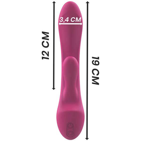 LUIGI RABBIT VIBRATOR ROZA LIKVIDNI SILIKON