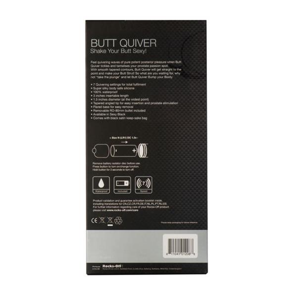 BUTT QUIVER P-POINT STIMULATOR 7 SPEEDS BLACK