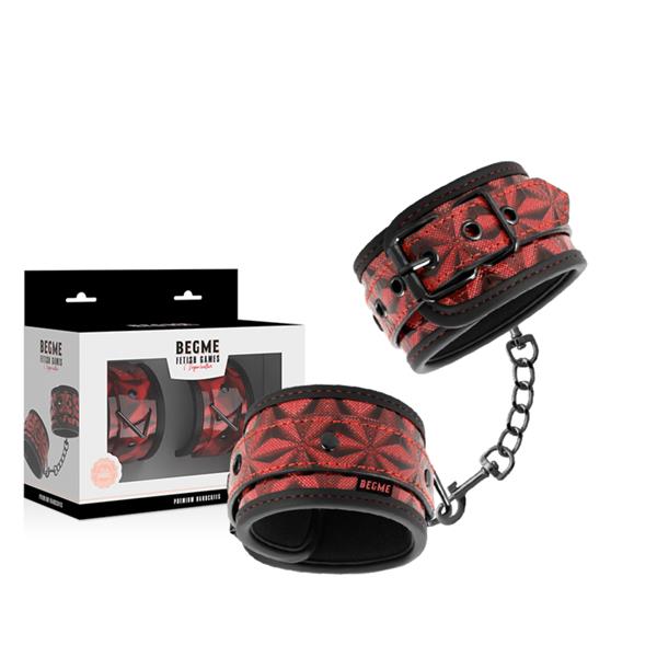 RED EDITION PREMIUM HANDCUFFS WITH NEOPRENE LINING