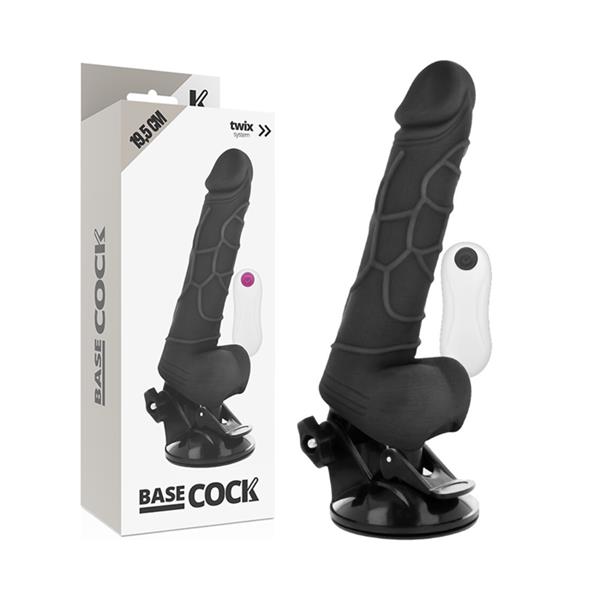 REALISTIČNI VIBRATOR Z DALJINSKIM UPRAVLJANJEM NARAVNE BARVE S TESTISOM 19.5 CM -O- 4 CM