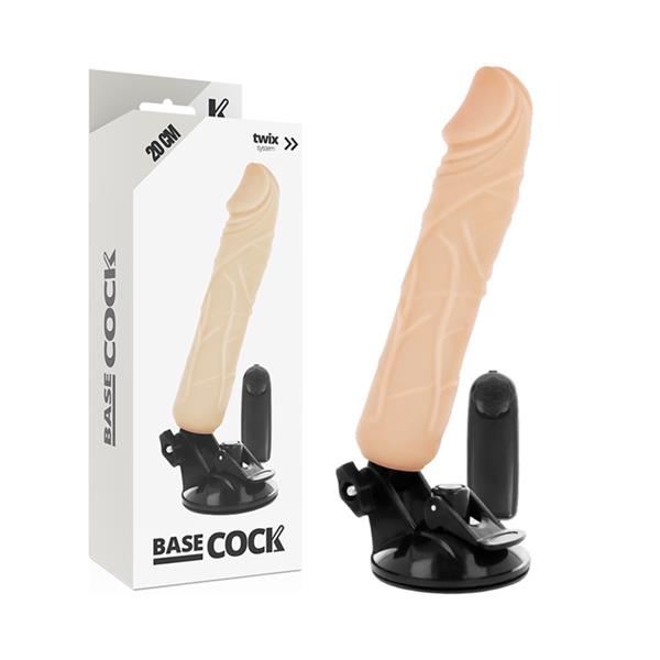 REALISTIČNI VIBRATOR NA DALJINSKO UPRAVLJANJE KOŽA 20 CM -O- 4 CM