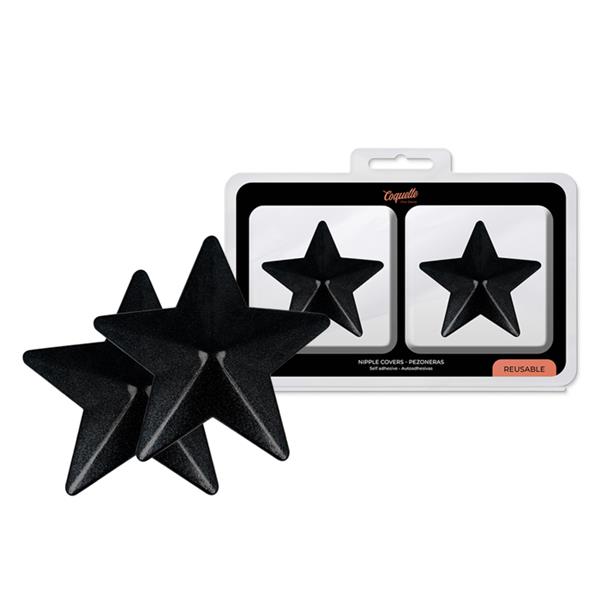 NIPPLE COVERS BLACK STARS