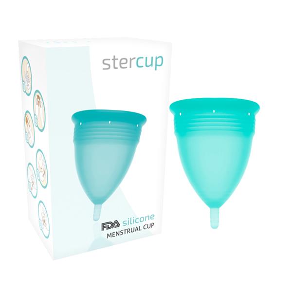 FDA SILICONE MENSTRUAL CUP AQUAMARINE - SIZE S