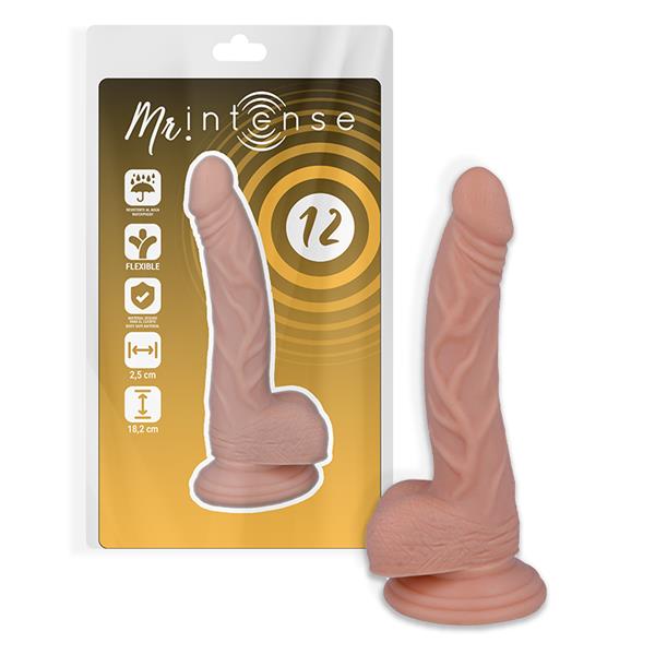12 REALISTIC COCK 18.2 CM -O- 2.5 CM