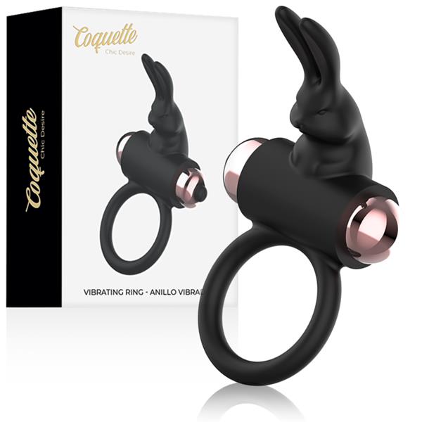 COCK RING WITH VIBRATOR BLACK/ GOLD