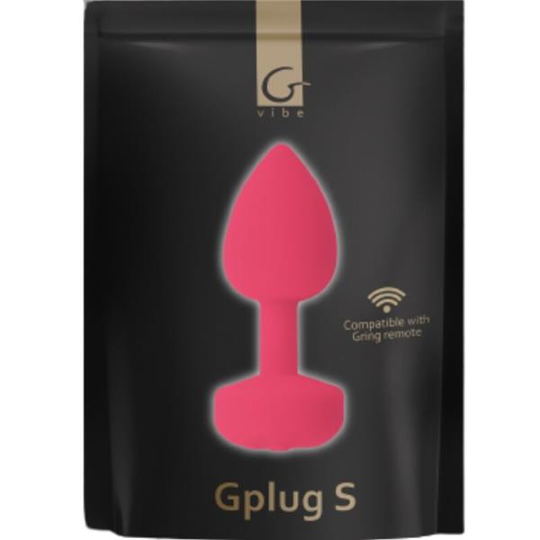 FUNTOYS GPLUG ANAL RECHARGEABLE VIBRATOR SMALL NEON PINK 3CM