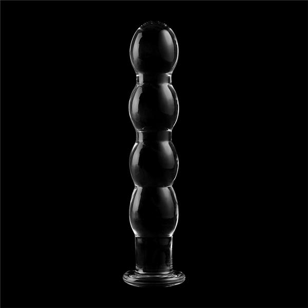 MODEL 10 DILDO BOROSILICATE GLASS CLEAR 16.5 CM -O- 3.5 CM