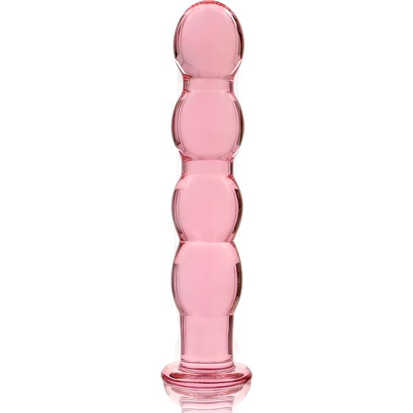 MODEL 10 DILDO BOROSILICATE GLASS CLEAR 16.5 CM -O- 3.5 CM