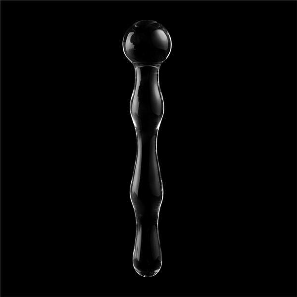 MODEL 13 DILDO BOROSILICATE GLASS CLEAR 18 CM -O- 3.5 CM