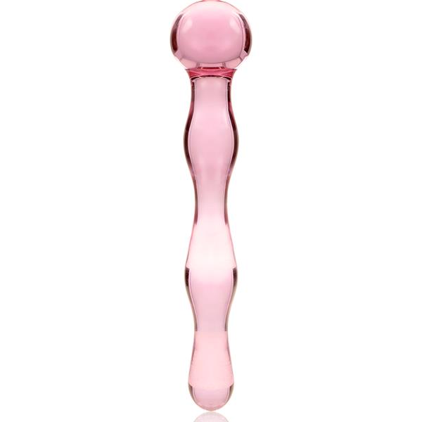 MODEL 13 DILDO BOROSILICATE GLASS CLEAR 18 CM -O- 3.5 CM