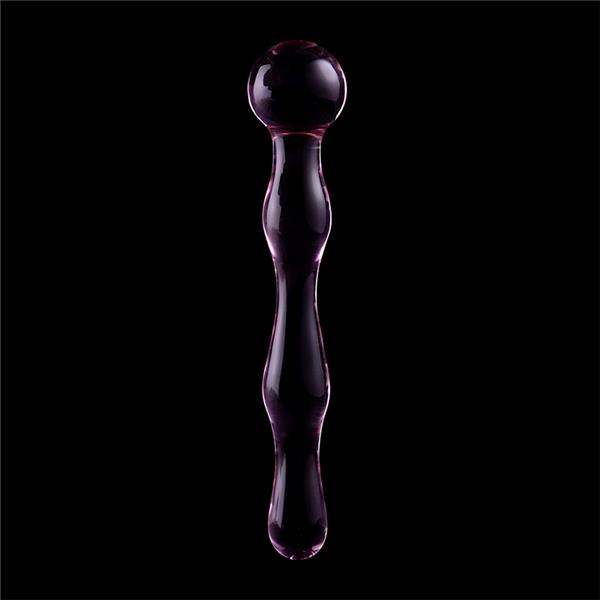 MODEL 13 DILDO BOROSILICATE GLASS CLEAR 18 CM -O- 3.5 CM