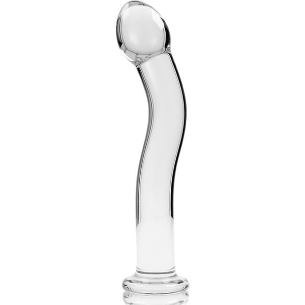 MODEL 18 DILDO BOROSILIKATNO STEKLO JASNO 18.5 CM -O- 3.5 CM