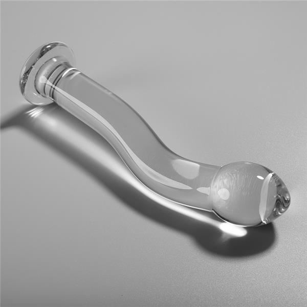 MODEL 18 DILDO BOROSILIKATNO STEKLO JASNO 18.5 CM -O- 3.5 CM