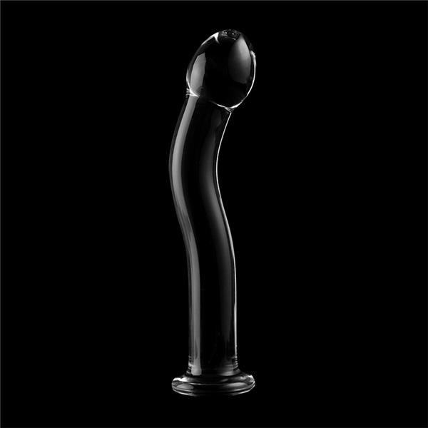 MODEL 18 DILDO BOROSILIKATNO STEKLO JASNO 18.5 CM -O- 3.5 CM