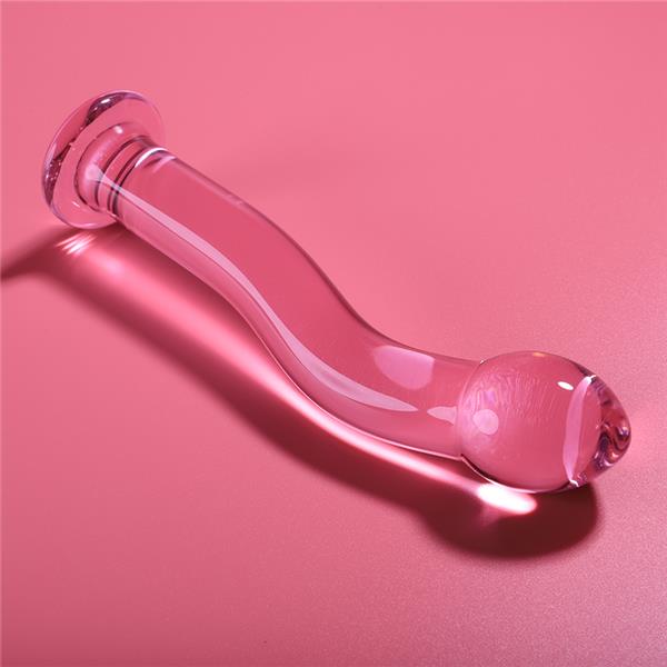 MODEL 18 DILDO BOROSILIKATNO STEKLO JASNO 18.5 CM -O- 3.5 CM