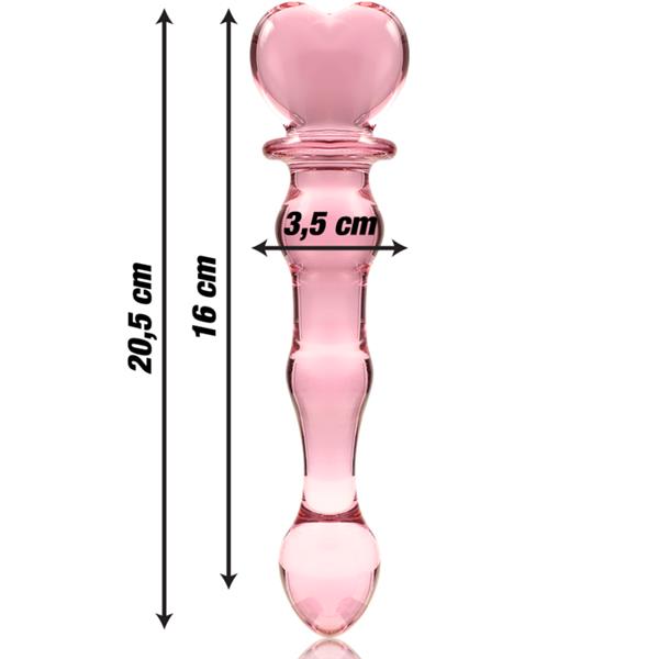 MODEL 21 DILDO OD BOROSILIKATNOG STAKLA PROZIRNO 20.5 CM -O- 3.5 CM