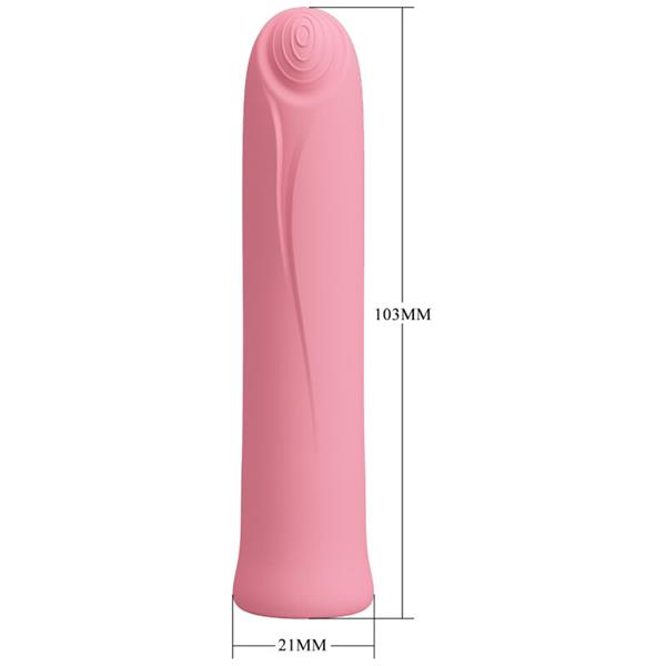 CURTIS MINI SUPER POWER VIBRATOR 12 PINK SILICONE VIBRATIONS