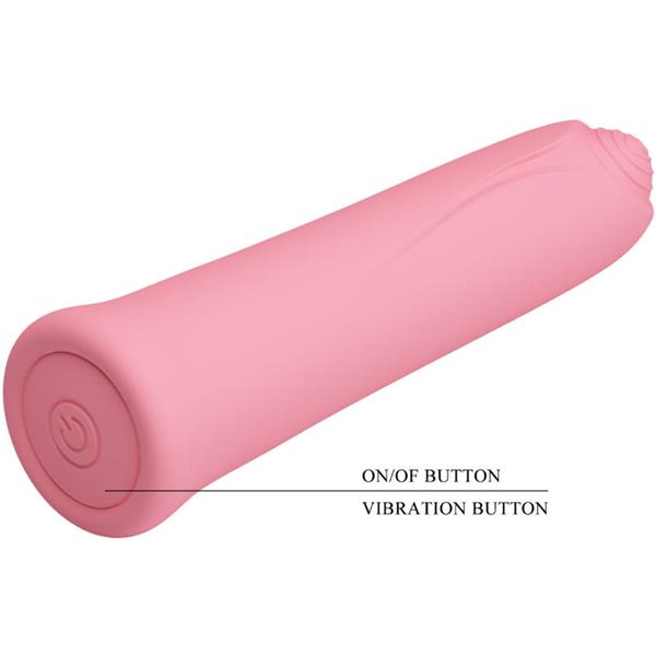 CURTIS MINI SUPER POWER VIBRATOR 12 PINK SILICONE VIBRATIONS