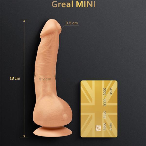 GREAL MINI VIBRATOR DILDO PRIRODNI SILIKON