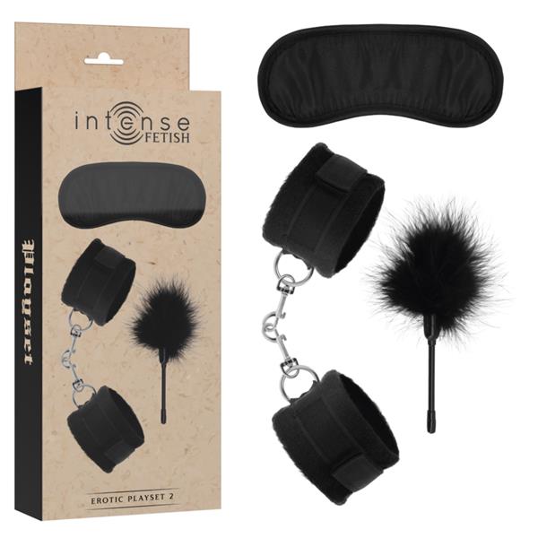FETISH EROTIC PLAYSET 2 S LISICAMA, MASKOM I ČETKICOM