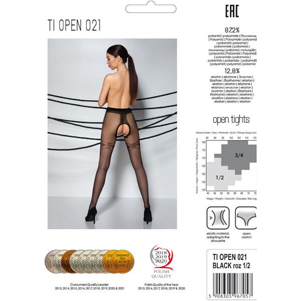 TIOPEN 021 BLACK TIGHTS 1/2 20 DEN