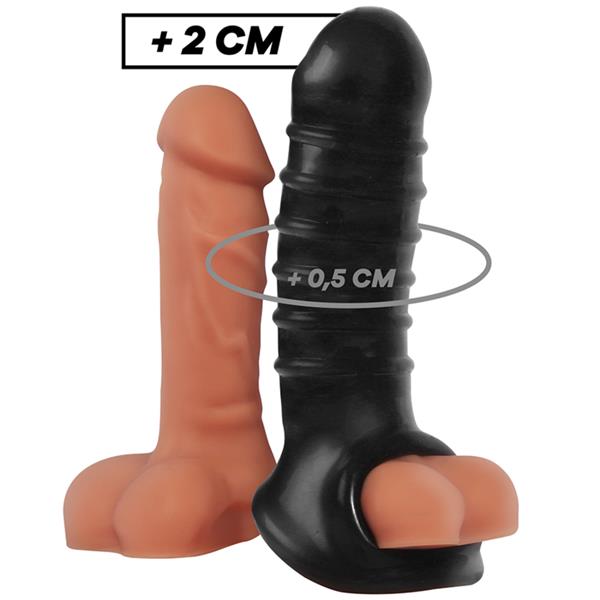 PENIS EXTENSION AND SHEATH V15 BLACK