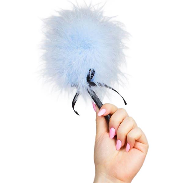 LIGHT BLUE MARABOU DUSTER