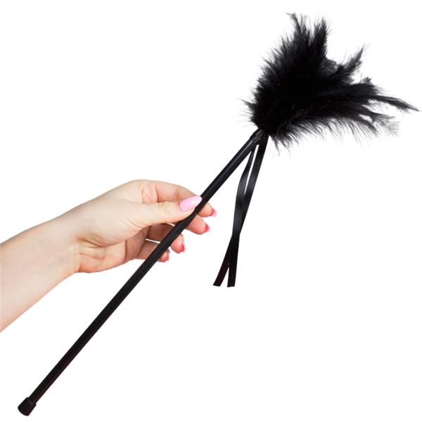 BLACK FEATHERS 40 CM