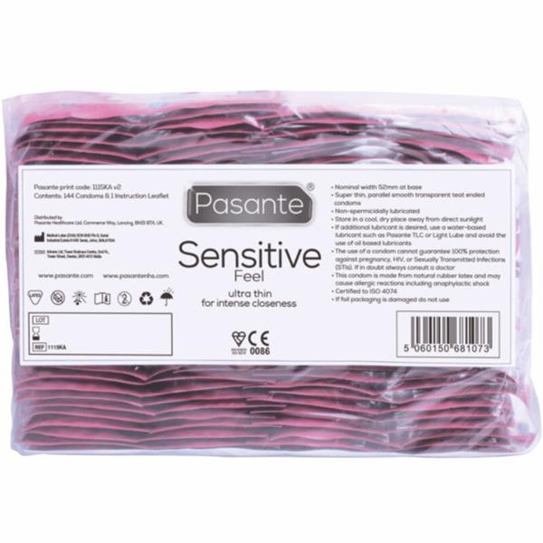 CONDOMS SENSITIVE BAG 144 UNITS