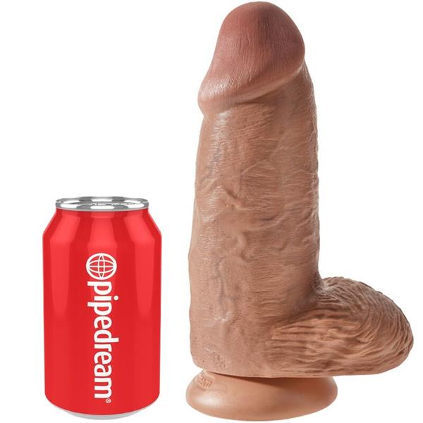 CHUBBY REALISTIC PENIS 23 CM CARAMEL