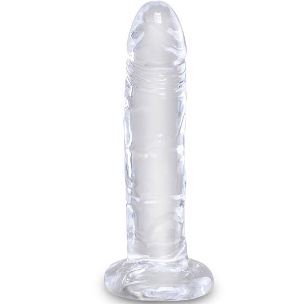 CLEAR REALISTIC PENIS 15.5 CM TRANSPARENT