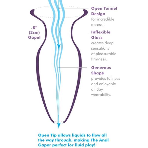 ANAL GAPER DILATOR FOR BEGINNERS CRYSTAL SIZE S