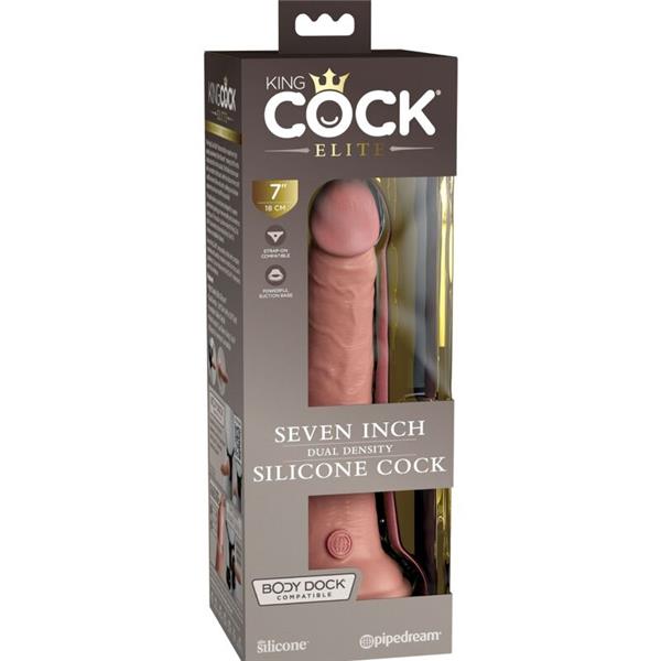 ELITE REALISTIC SILICONE DILDO 17.8 CM