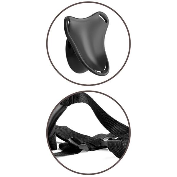 ELITE ADJUSTABLE HARNESS WITH DILDO 15.2 CM FOR BEGINNERS