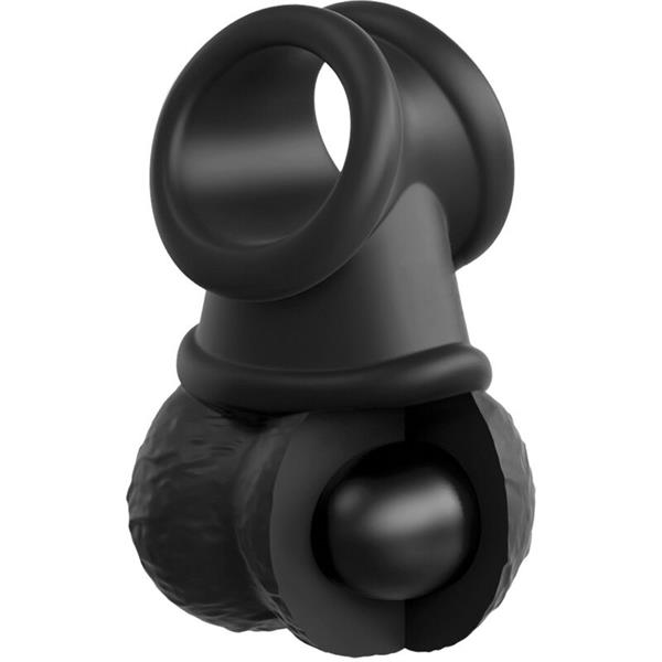 ELITE DELUXE ADJUSTABLE HARNESS KIT RING WITH TESTICLES & DILDO 20.3 CM