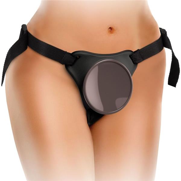 ELITE DELUXE ADJUSTABLE HARNESS KIT RING WITH TESTICLES & DILDO 20.3 CM