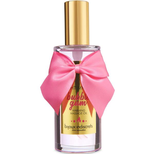 INDISCRETS LIGHT MY FIRE MASSAGE OIL HEAT EFFECT GUM FLAVOR