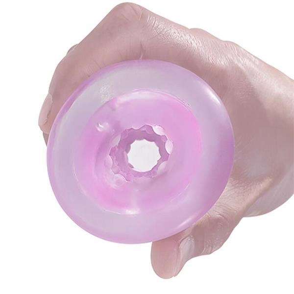 FANTASY MALE MASTURBATOR WITH INTERNAL SPIRAL AND TRANSPARENT BALLS