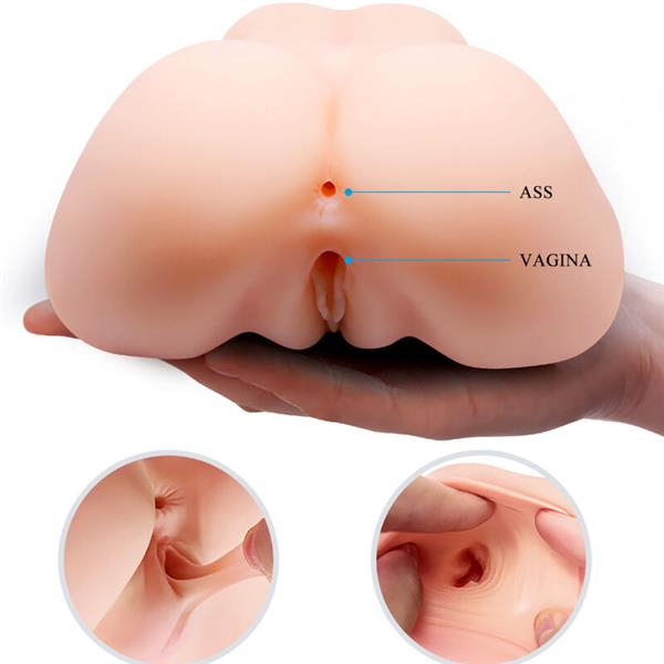 REALISTIC VAGINA AND ANUS DOUBLE VIBRATION