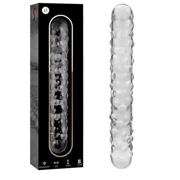 MODEL 15 DILDO OD BOROSILIKATNOG STAKLA PROZIRNO 18.5 CM -O- 3 CM