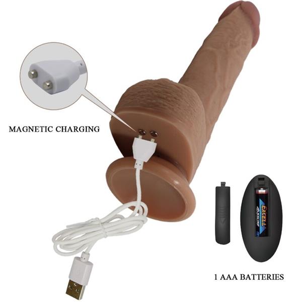 TOMMY REALISTIC DILDO VIBRATOR 22.5 CM