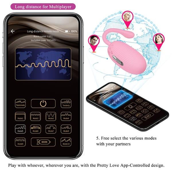 DOREEN PINK RECHARGEABLE VIBRATING EGG