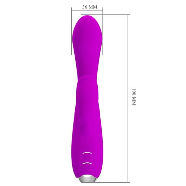 GLORIA RECHARGEABLE RABBIT VIBRATOR-WATERPROOF PURPLE