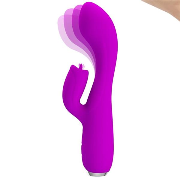 GLORIA RECHARGEABLE RABBIT VIBRATOR-WATERPROOF PURPLE